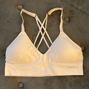 Danskin light nude padded sports bralette M